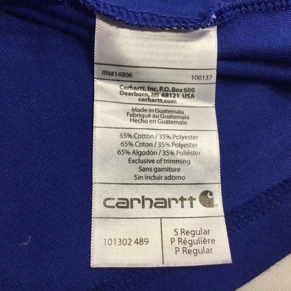 Carhartt Force~Delmont~Spellout~Long Sleeve~Royal~ - Picture 8 of 8